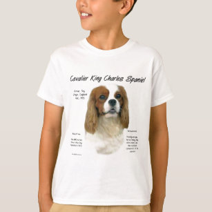 Camiseta História do Cavalier King Charles Spaniel (Blenhei