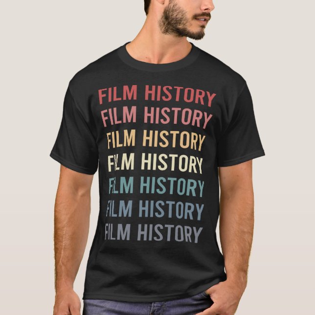 Camiseta História do Cinema Retrô (Frente)