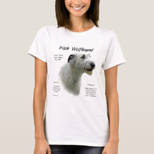 Camiseta História do Wolfhound Irlandês Branco