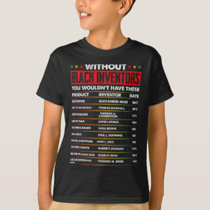Camiseta História dos Inventores Negros Esquecidos História