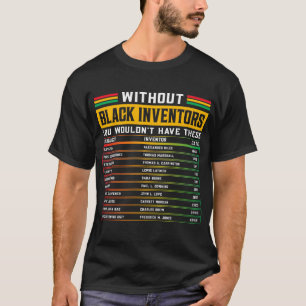 Camiseta História Dos Inventores Negros Esquecidos História