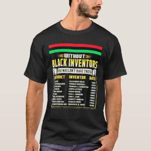 Camiseta História Dos Inventores Negros História Negra M