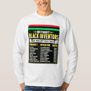 Camiseta História Dos Inventores Negros História Negra Mês
