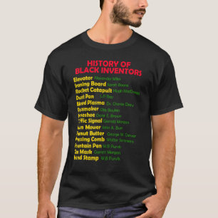 Camiseta História Dos Inventores Negros História Negra Mês