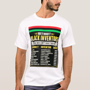 Camiseta História Dos Inventores Negros História Negra Mês
