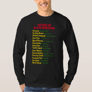 Camiseta História Dos Inventores Negros História Negra Mês