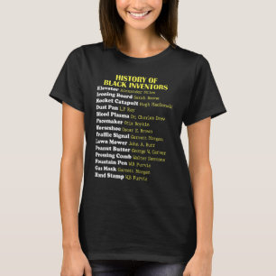 Camiseta História dos Inventores Negros Mês da História Neg