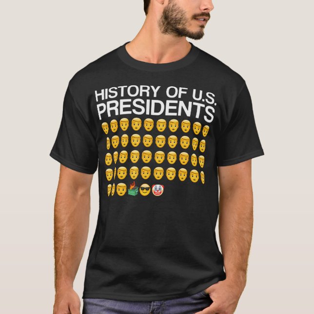 Camiseta História Dos Presidentes Dos Eua Bi Den (Frente)