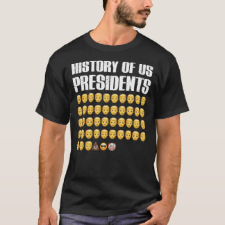 Camiseta História dos Presidentes dos EUA, Presidentes dos 