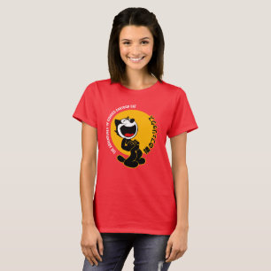 Camiseta História em quadrinhos Cartoon Cat Mulheres