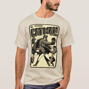 Camiseta História em quadrinhos CAT-MAN de 1940