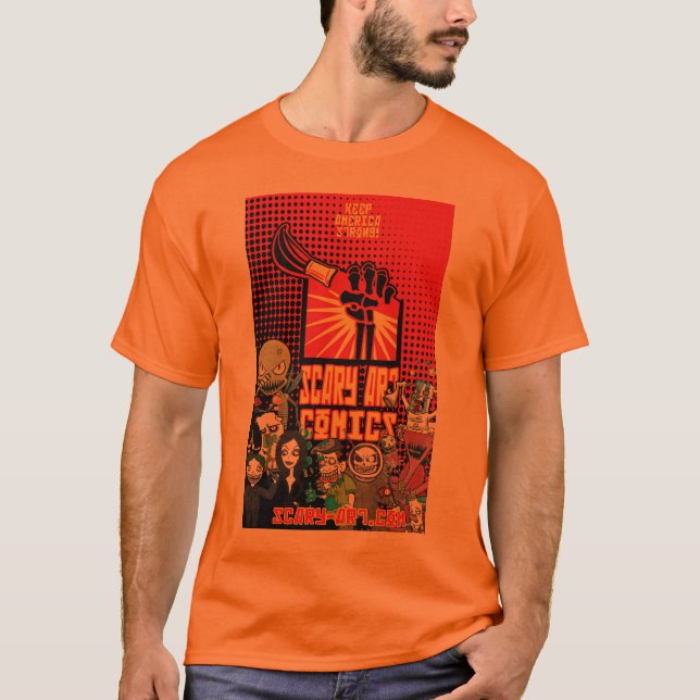 Camiseta História em quadrinhos da Assustador-Arte (Frente)