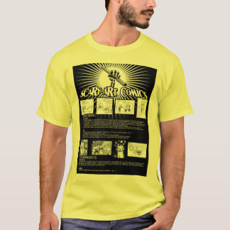 Camiseta História em quadrinhos da Assustador-Arte
