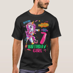 Camiseta história em quadrinhos de aniversário de 7 anos Un