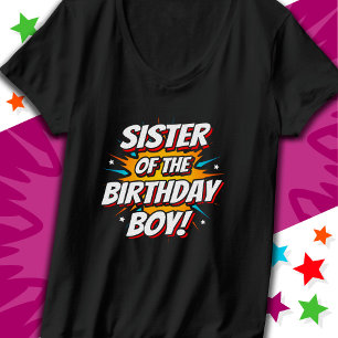 Camiseta História em quadrinhos de super heróis Irmã de Ani