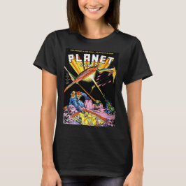 Camiseta História em quadrinhos Planeta Ataque a Laser Hist
