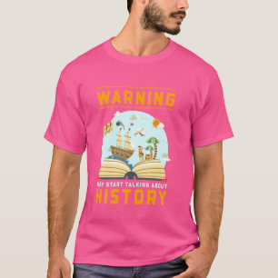 Camiseta História Engraçada Advertência Buff Pode Começar A