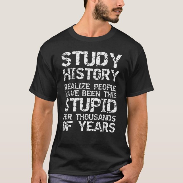 Camiseta História Engraçada Memória para Professores de His (Frente)