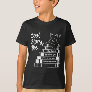Camiseta História Fria Gato Negro Gato Edgar Allan Poe