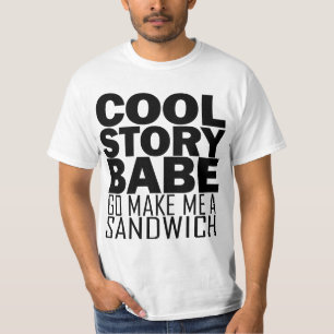 Camiseta História legal, borracho. Vai agora faz-me um T d