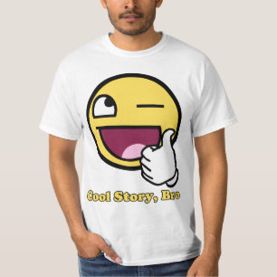 Camiseta História legal Bro da cara impressionante