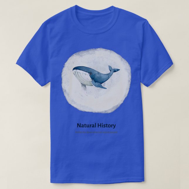 Camiseta História Natural (Frente do Design)