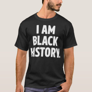 Camiseta História Negra Africana-Americana Para Homens E M