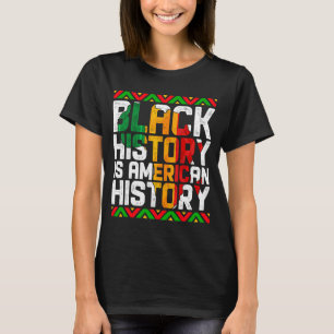 Camiseta História Negra Afro-Americana Patriótica É America