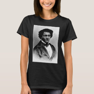 Camiseta História Negra Americana Frederick Douglass Black