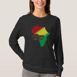 Camiseta História Negra Americana Junho Livreish 1865 Afric