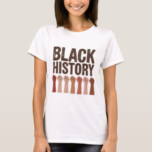 Camiseta História Negra Americano Africano Orgulhoso Afro P