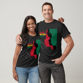 Camiseta História Negra Bandeira dos Americanos Africanos