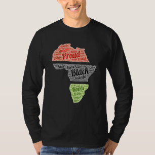 Camiseta História Negra Celebração Mapas Africanos T