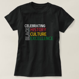 Camiseta História Negra, Cultura e Excelência