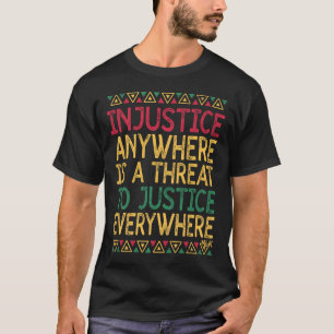 Camiseta História Negra Décima Junta Justiça Martin Luther