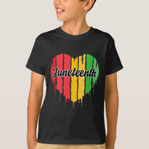 Camiseta História Negra do Coração Liberdade Africana Afro-