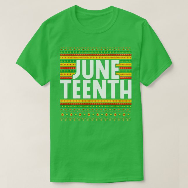 Camiseta História Negra do Orgulho Afro-Americano Décimo Ju (Frente do Design)