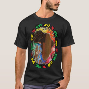 Camiseta História Negra é a História Americana Bandeira Pat