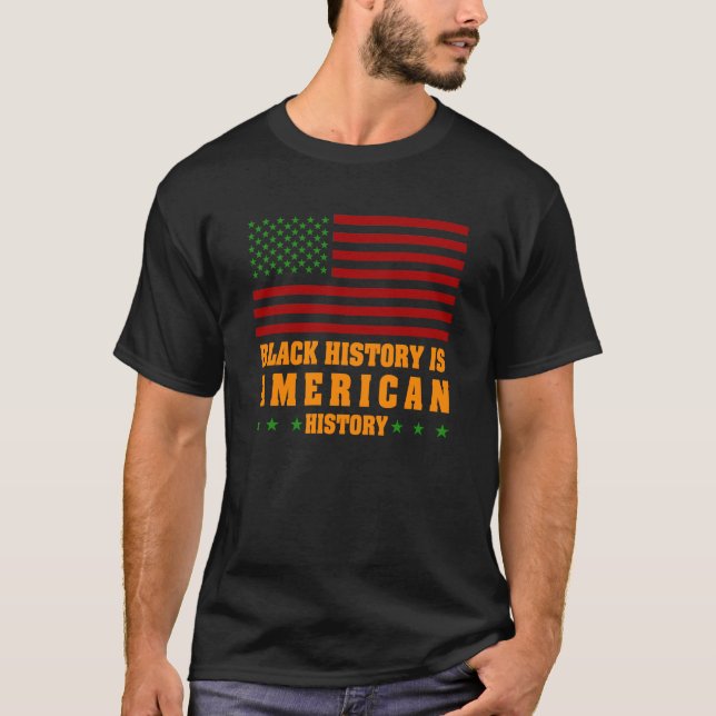 Camiseta História Negra é História Americana (Frente)
