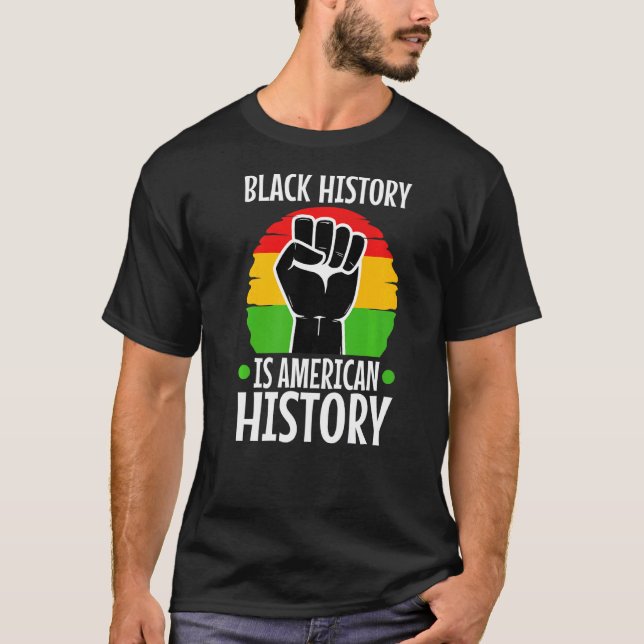 Camiseta História Negra É História Americana 2 (Frente)