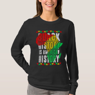 Camiseta História Negra É História Americana Afro-Americana