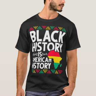 Camiseta História Negra É História Americana BHM Gift Afric