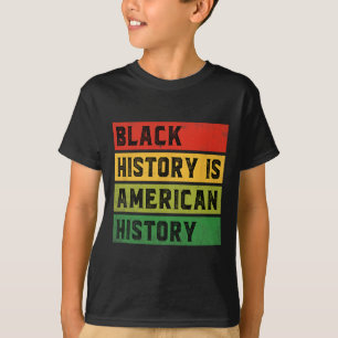 Camiseta História Negra É História Americana Bhm Prid Afric