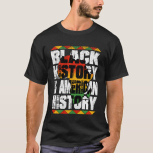 Camiseta História Negra é História Americana Homens Mulhere