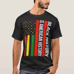 Camiseta História Negra É História Americana, Negro African