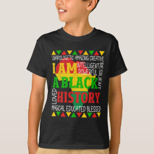 Camiseta História Negra É História Americana Patriótica Áfr