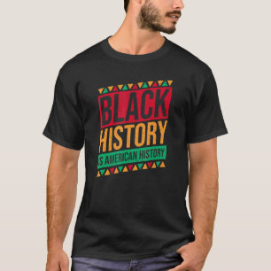 Camiseta História Negra É História Americana Retro Black Hi