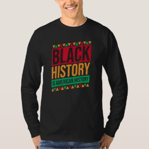 Camiseta História Negra É História Americana Retro Black Hi