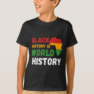 Camiseta História Negra É História Mundial Mês América Afri