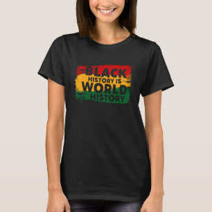 Camiseta História Negra É História Mundial Patriótica Afric